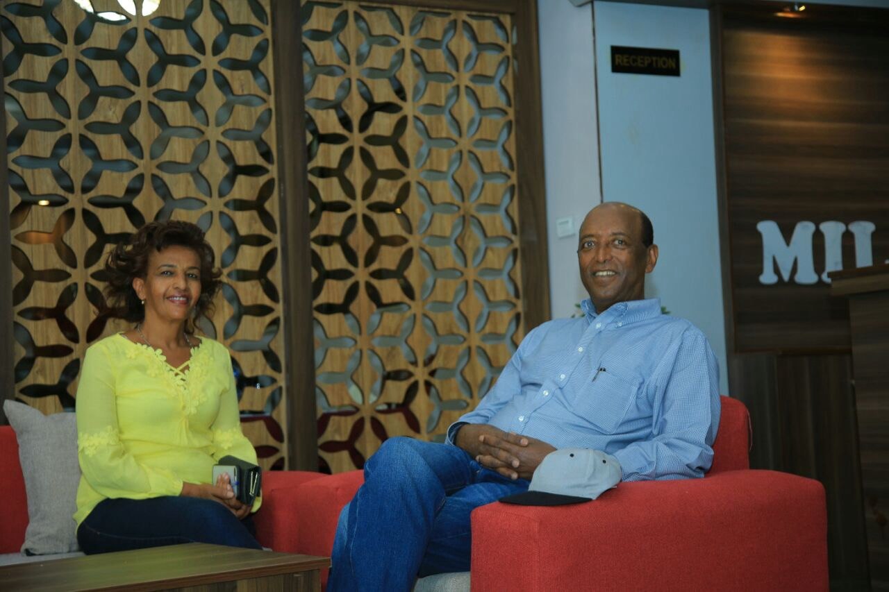 Dr. Kejela Gemtessa Gnamura and Bizuayehu Fida Bonje at Milkomi Hotel