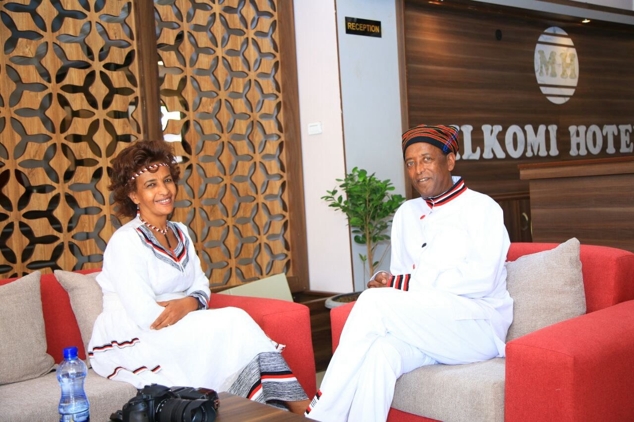 Milkomi Hotel leadership seated in the lobby