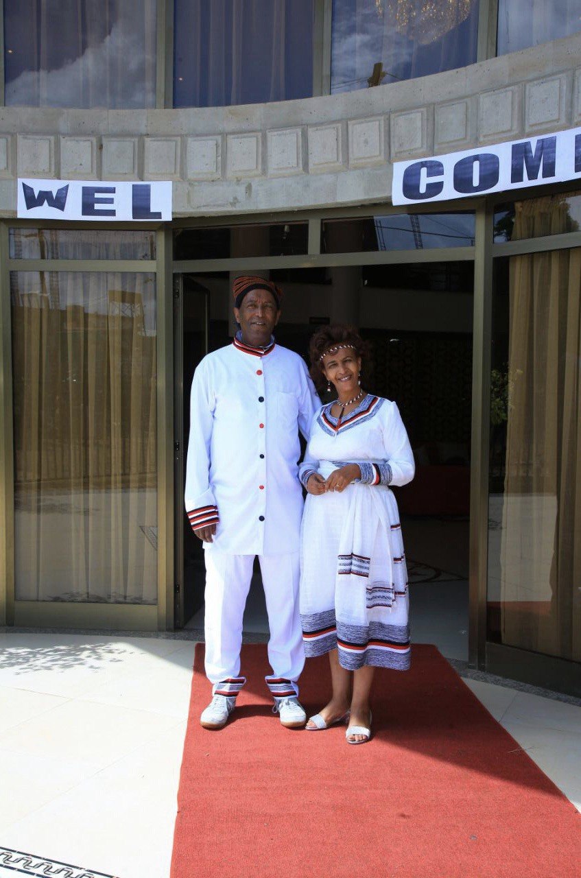 Dr. Kejela Gemtessa Gnamura and Bizuayehu Fida Bonje at Milkomi Hotel